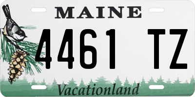 ME license plate 4461TZ