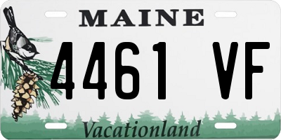 ME license plate 4461VF