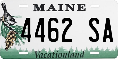 ME license plate 4462SA
