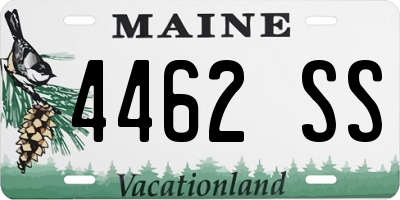 ME license plate 4462SS