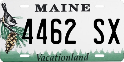 ME license plate 4462SX