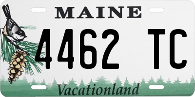 ME license plate 4462TC