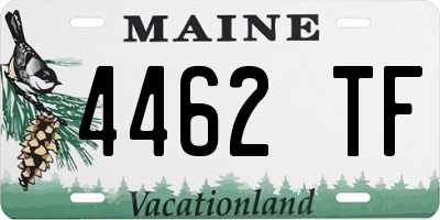 ME license plate 4462TF