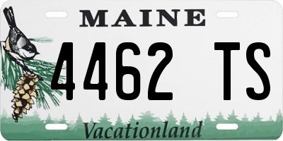 ME license plate 4462TS