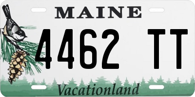 ME license plate 4462TT