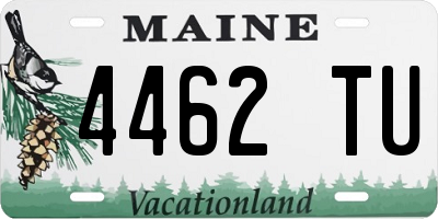 ME license plate 4462TU