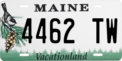 ME license plate 4462TW