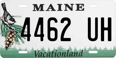 ME license plate 4462UH