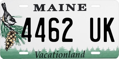 ME license plate 4462UK