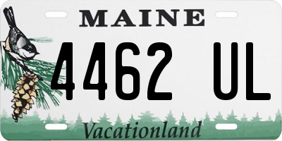 ME license plate 4462UL