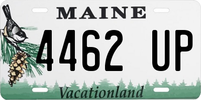 ME license plate 4462UP