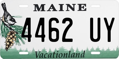 ME license plate 4462UY