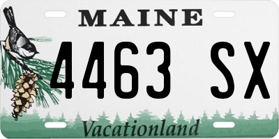 ME license plate 4463SX