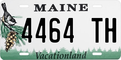 ME license plate 4464TH