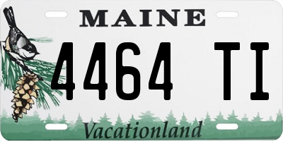 ME license plate 4464TI