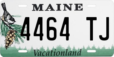 ME license plate 4464TJ