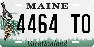 ME license plate 4464TO