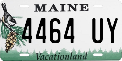 ME license plate 4464UY