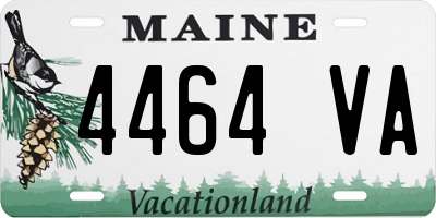 ME license plate 4464VA