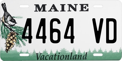 ME license plate 4464VD