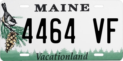 ME license plate 4464VF