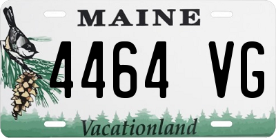 ME license plate 4464VG