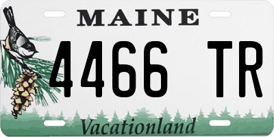 ME license plate 4466TR