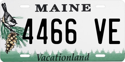 ME license plate 4466VE