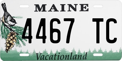 ME license plate 4467TC