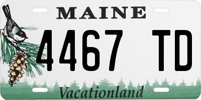 ME license plate 4467TD