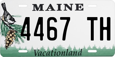 ME license plate 4467TH