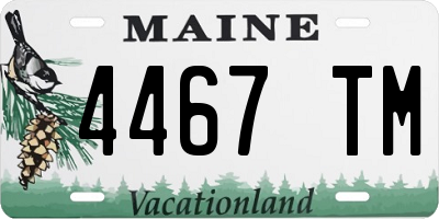 ME license plate 4467TM