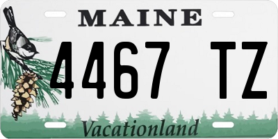 ME license plate 4467TZ