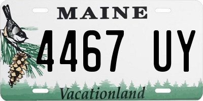 ME license plate 4467UY