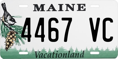 ME license plate 4467VC