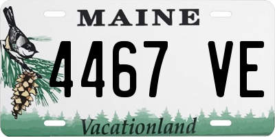 ME license plate 4467VE