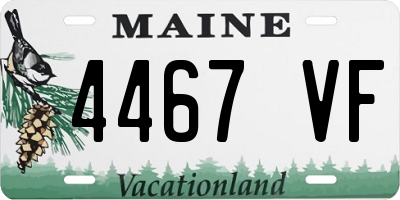ME license plate 4467VF