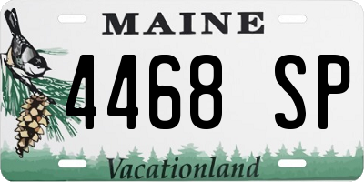 ME license plate 4468SP