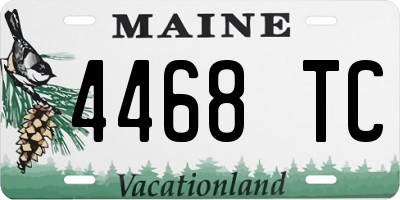 ME license plate 4468TC