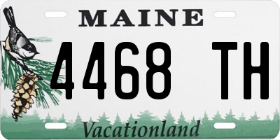 ME license plate 4468TH