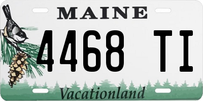 ME license plate 4468TI