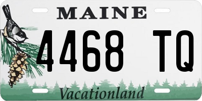 ME license plate 4468TQ
