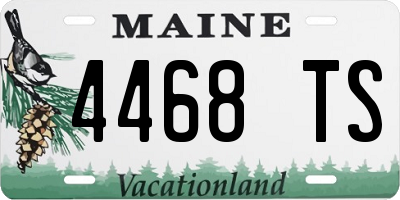 ME license plate 4468TS