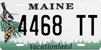 ME license plate 4468TT