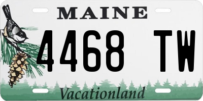 ME license plate 4468TW