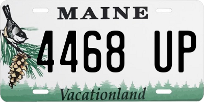 ME license plate 4468UP