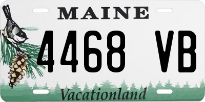 ME license plate 4468VB