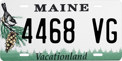 ME license plate 4468VG