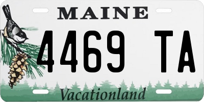 ME license plate 4469TA