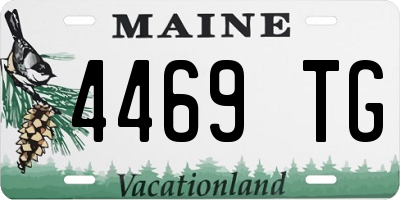 ME license plate 4469TG